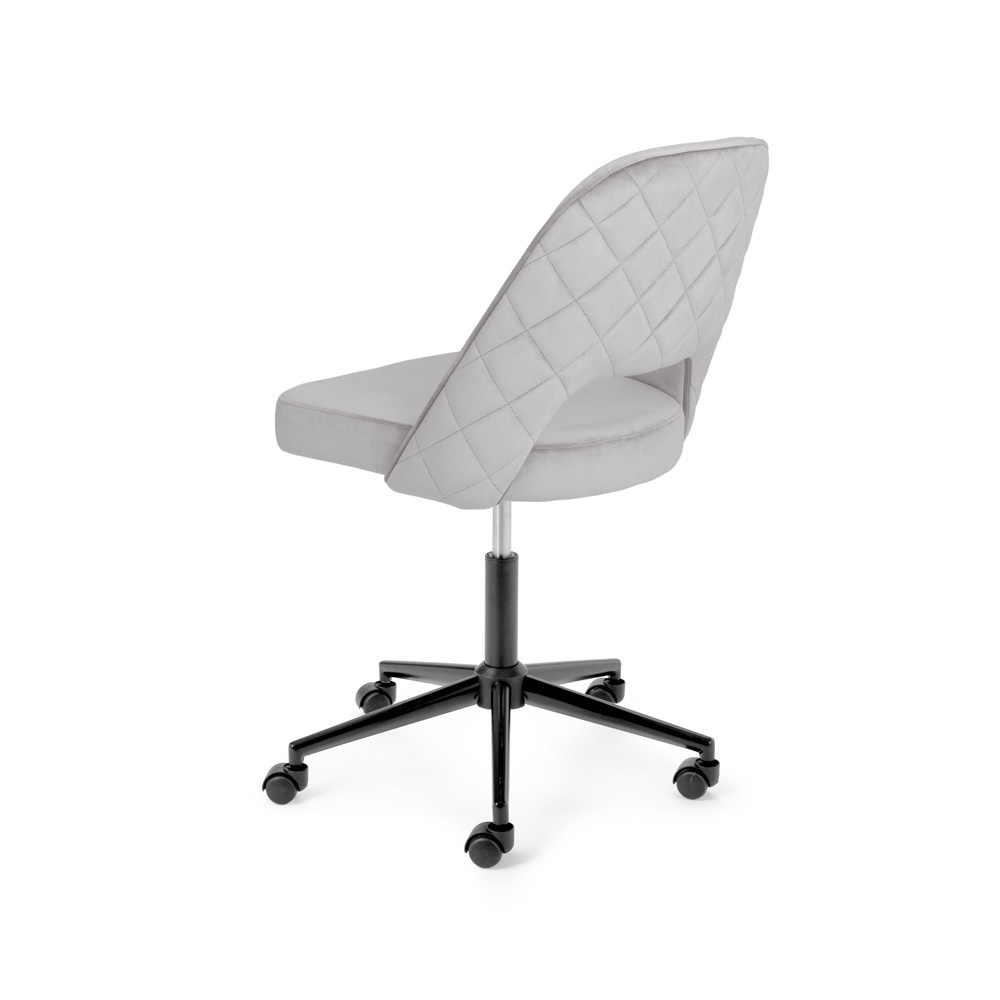 Hilta Office Chair: Grey Velvet